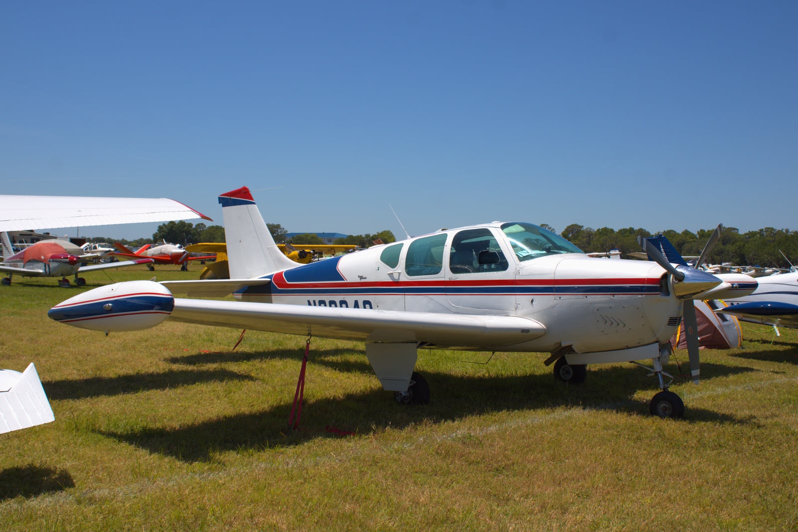 Beechcraft Debonair on the ramp