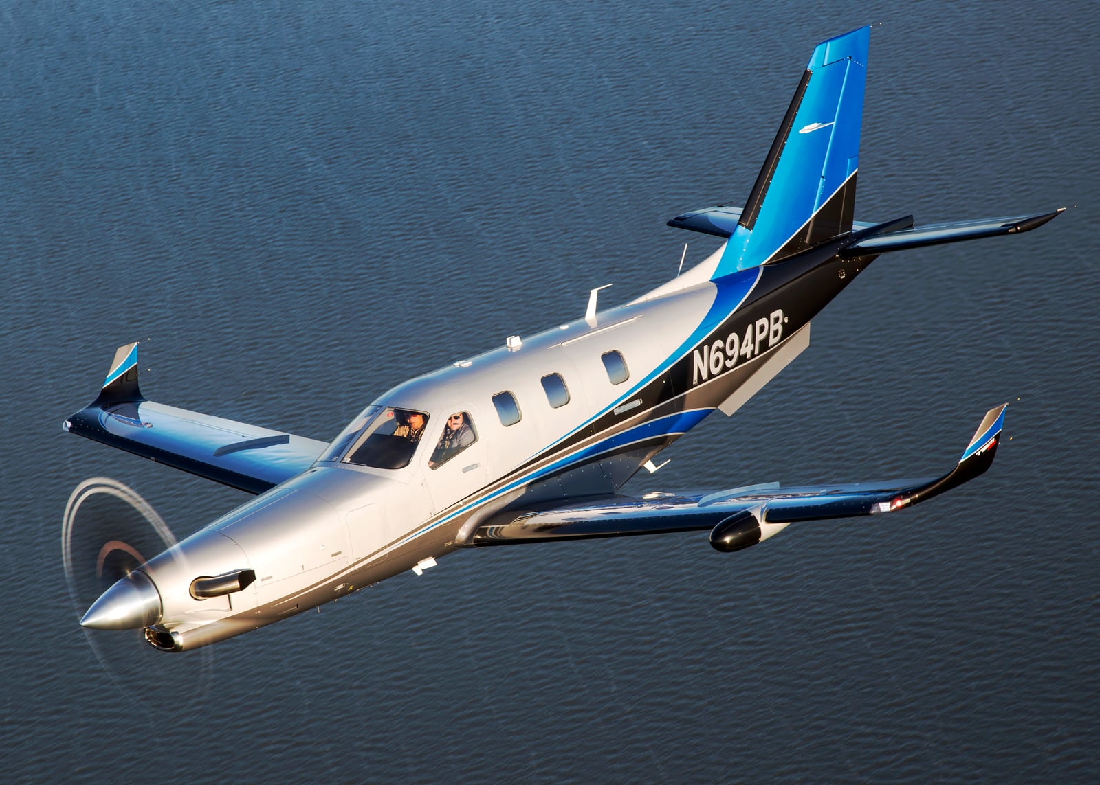Daher TBM 900 in cruise flight
