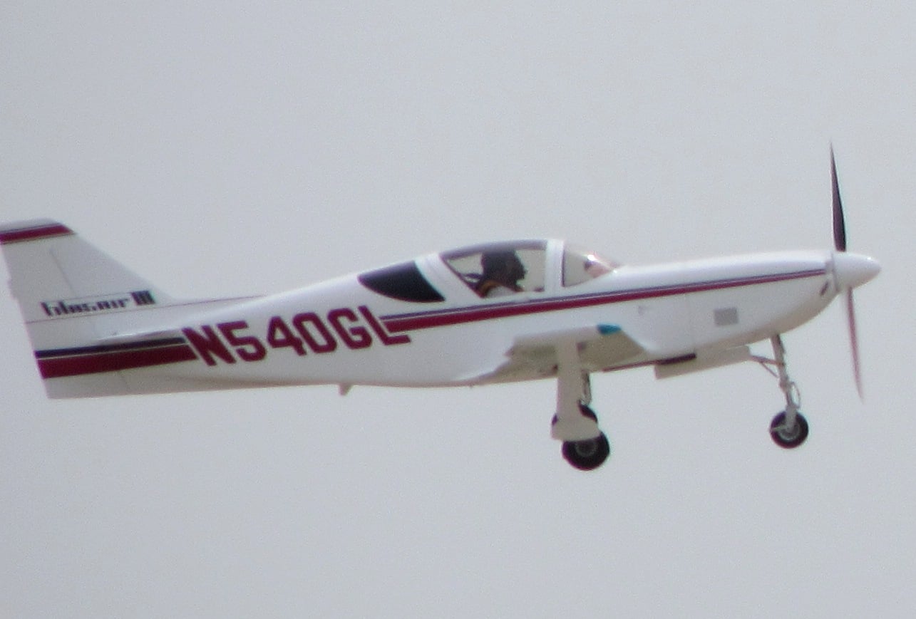 Glasair III high-performance composite kit airplane in flight