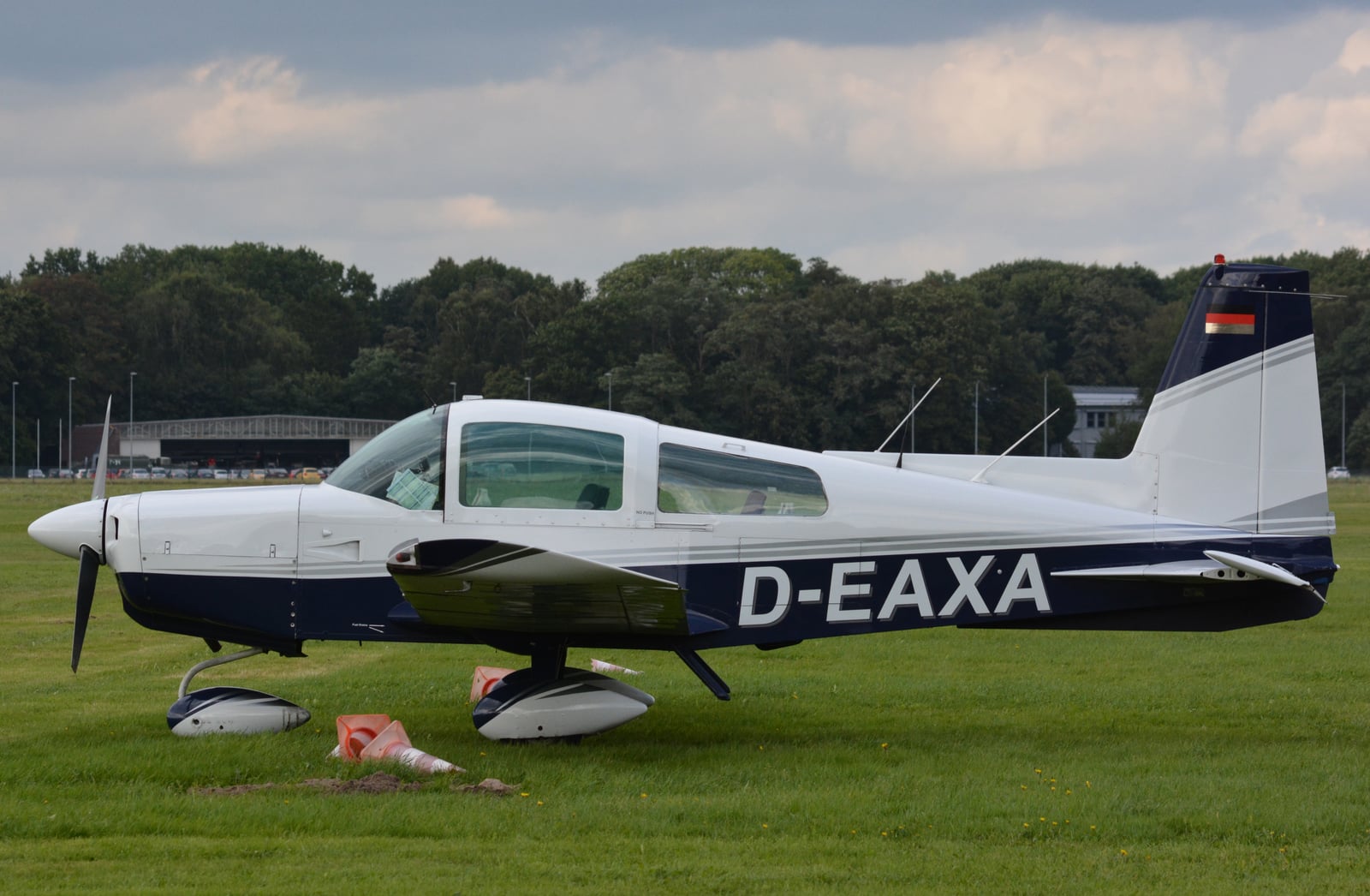 Grumman AA-5 Traveler on the ramp