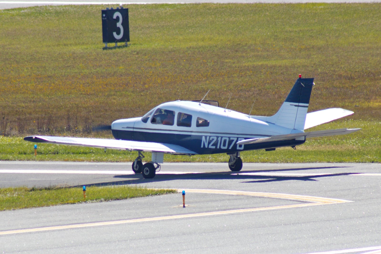 Piper Warrior on the ramp