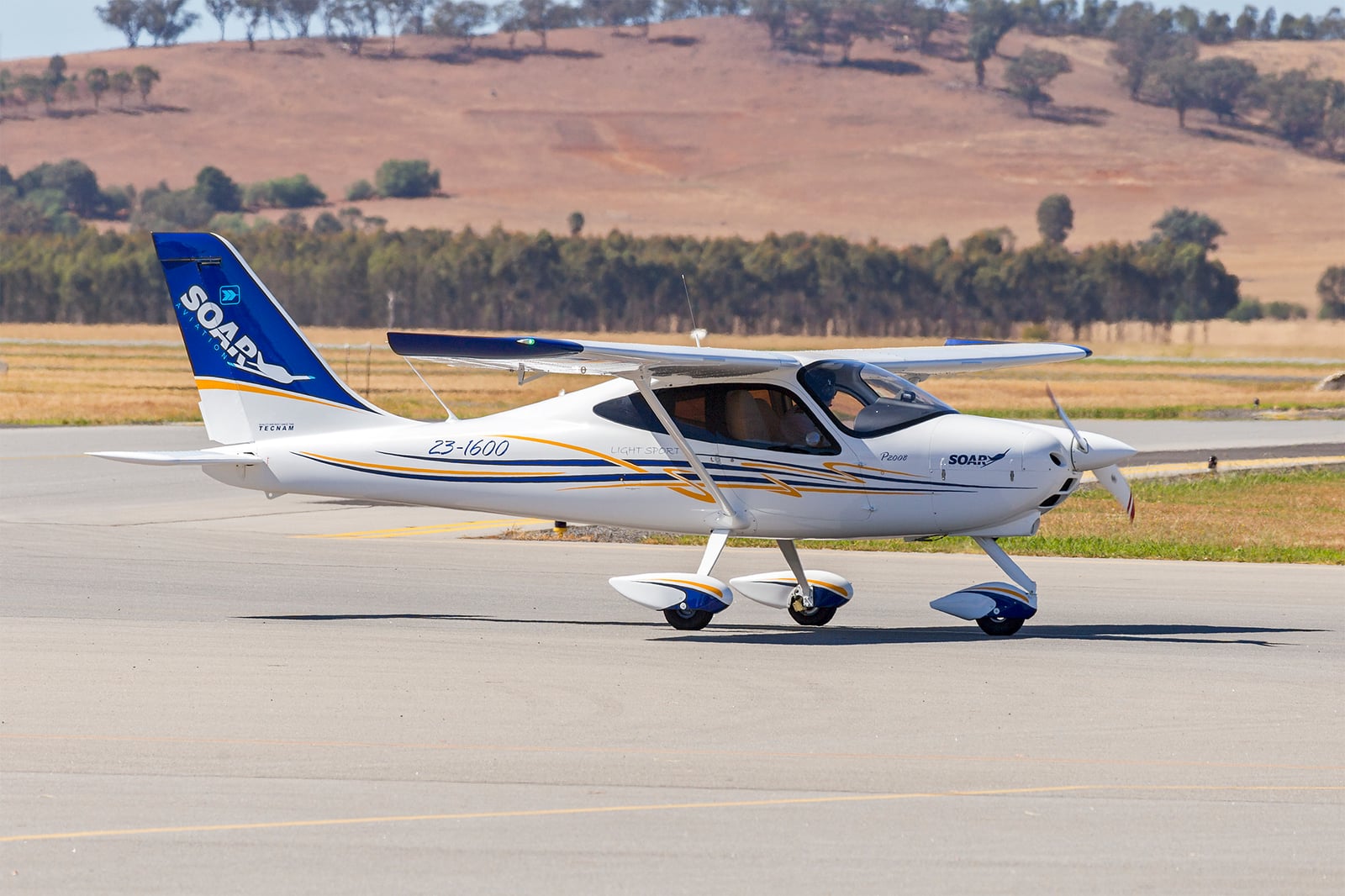 Tecnam P2008 LSA in cruise flight