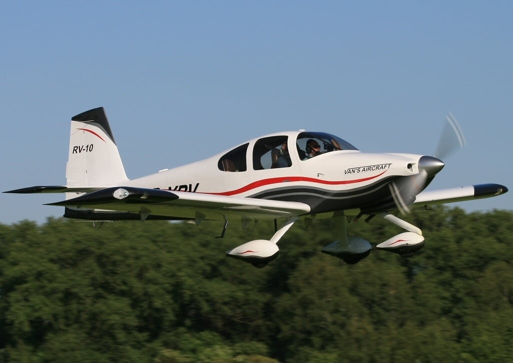 Van's RV-10 four-seat cruiser in flight